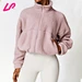Stay stylish and comfortable with our crop zip up jacket. Made with high-quality materials, our jacket offers both durability and comfort for everyday wear.